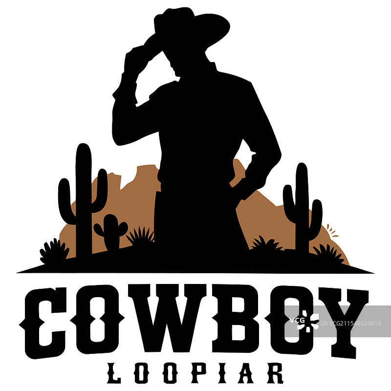 动态牛仔标志图片素材