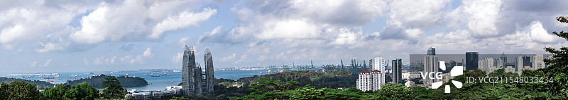 新加坡花芭山远眺图片素材