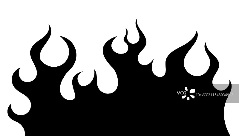 部落火焰剪影摩托车和汽车贴纸图片素材