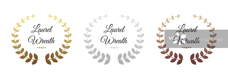 奖项获奖标志金银奖徽章系列图片素材