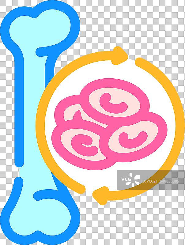 骨髓移植癌症治疗彩色图标图片素材