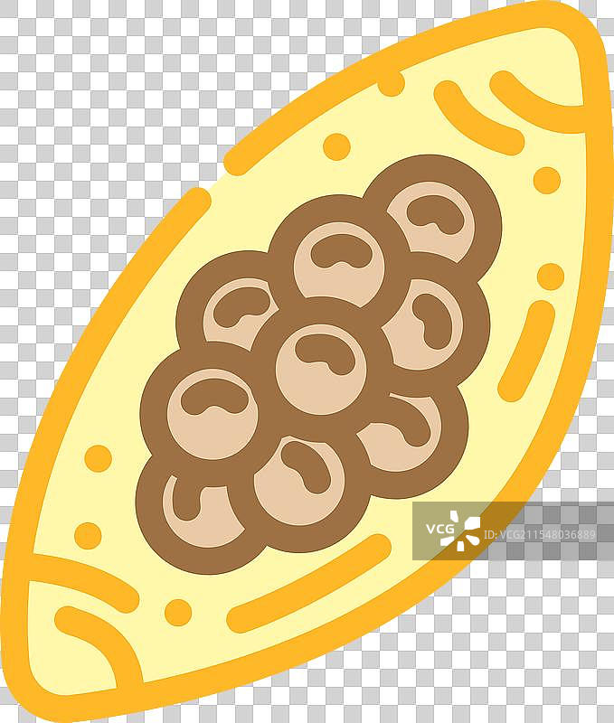 寄生虫虫卵彩色图标图片素材