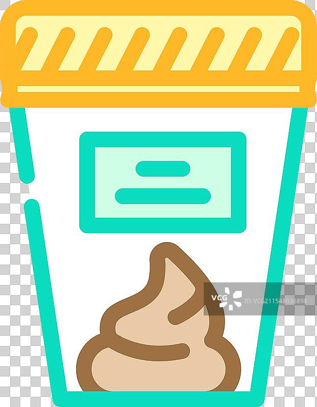 感染性粪便样本颜色图标图片素材