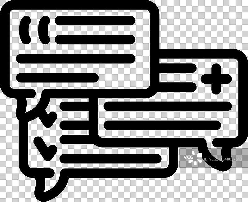 癌症治疗医疗咨询线条图标图片素材