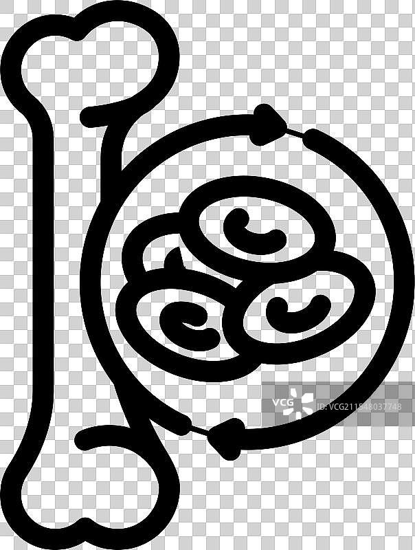 骨髓移植癌症治疗线条图标图片素材