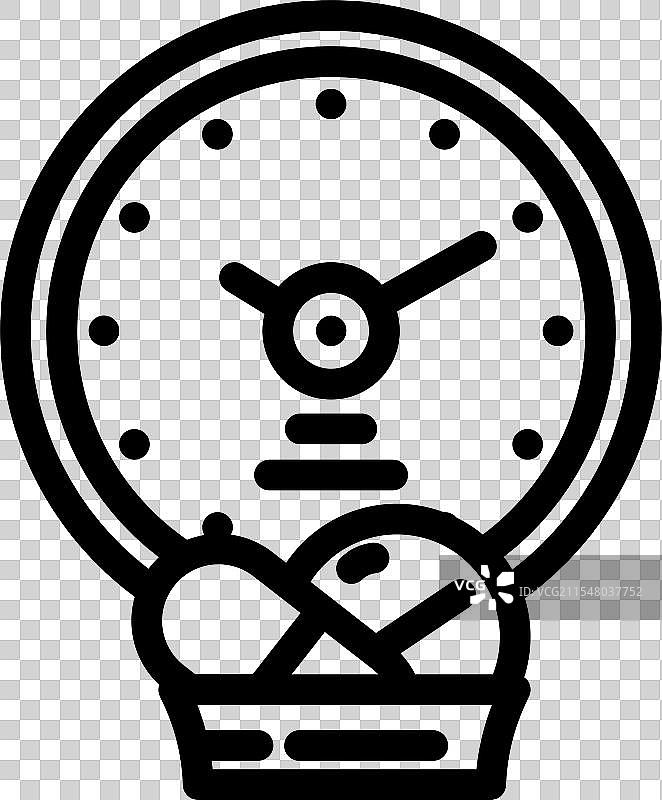 癌症治疗恢复线条图标图片素材