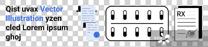 医疗保健和处方文件与图片素材