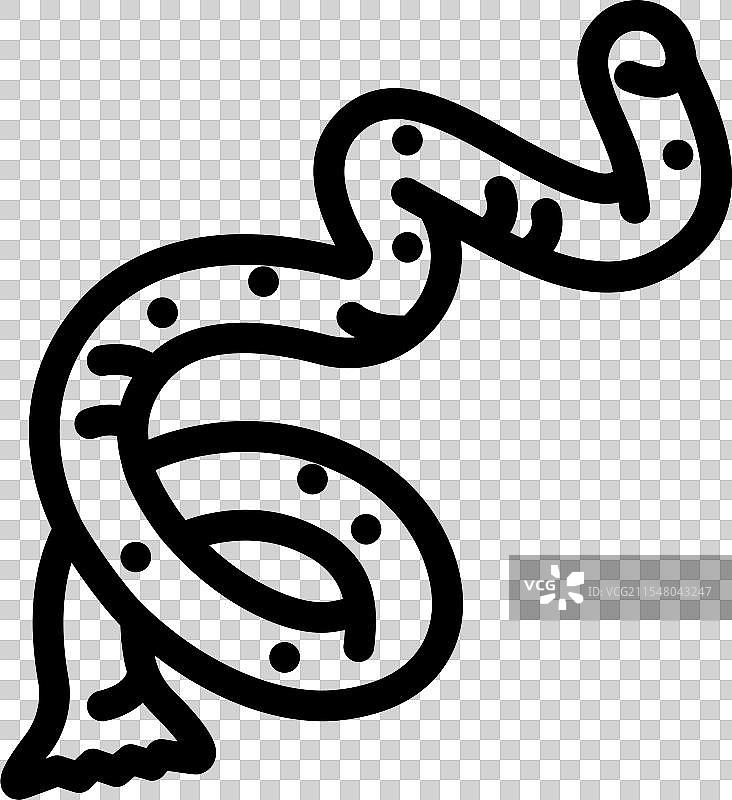 寄生虫线条图标图片素材