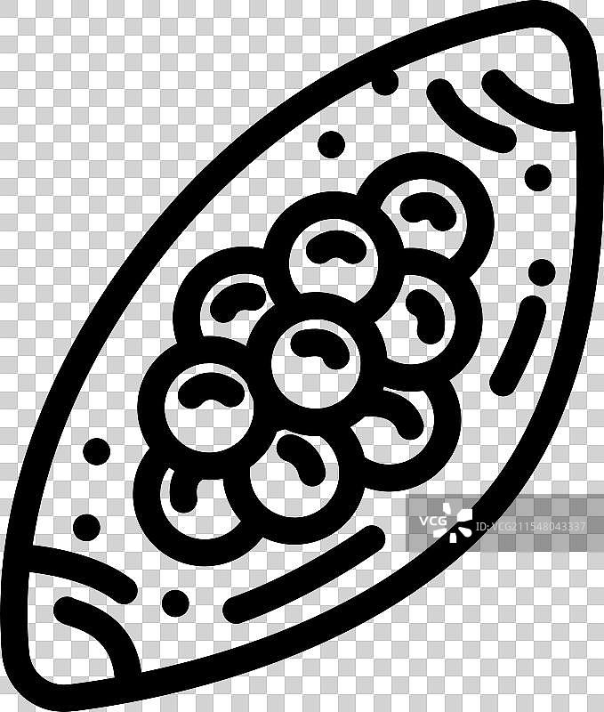 虫卵寄生虫线条图标图片素材