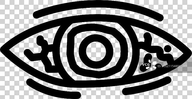 眼部受伤 家庭事故 线条图标图片素材