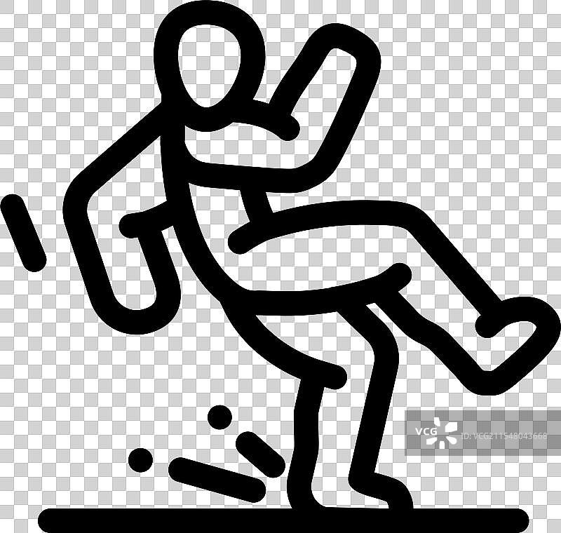 压缩伤害线条图标图片素材