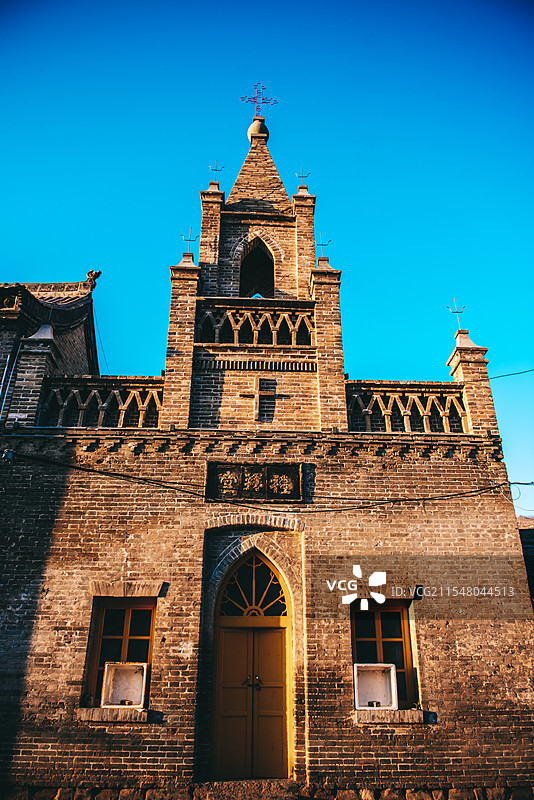 山西省吕梁市临县碛口古镇，黄河边上的古镇图片素材