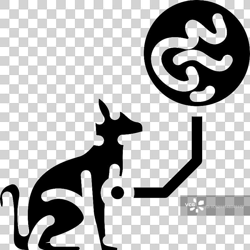 猫寄生虫蠕虫图标图片素材