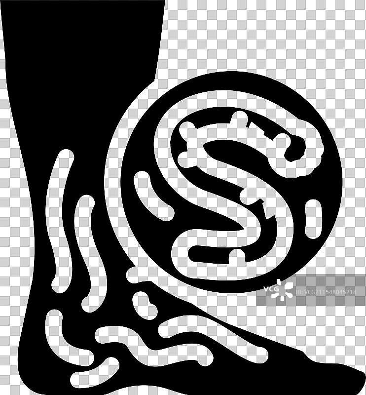 钩虫寄生虫图标图片素材