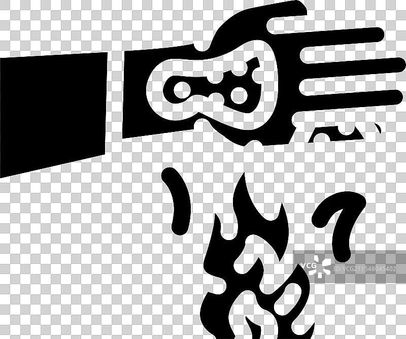 家庭烧伤事故图标图片素材