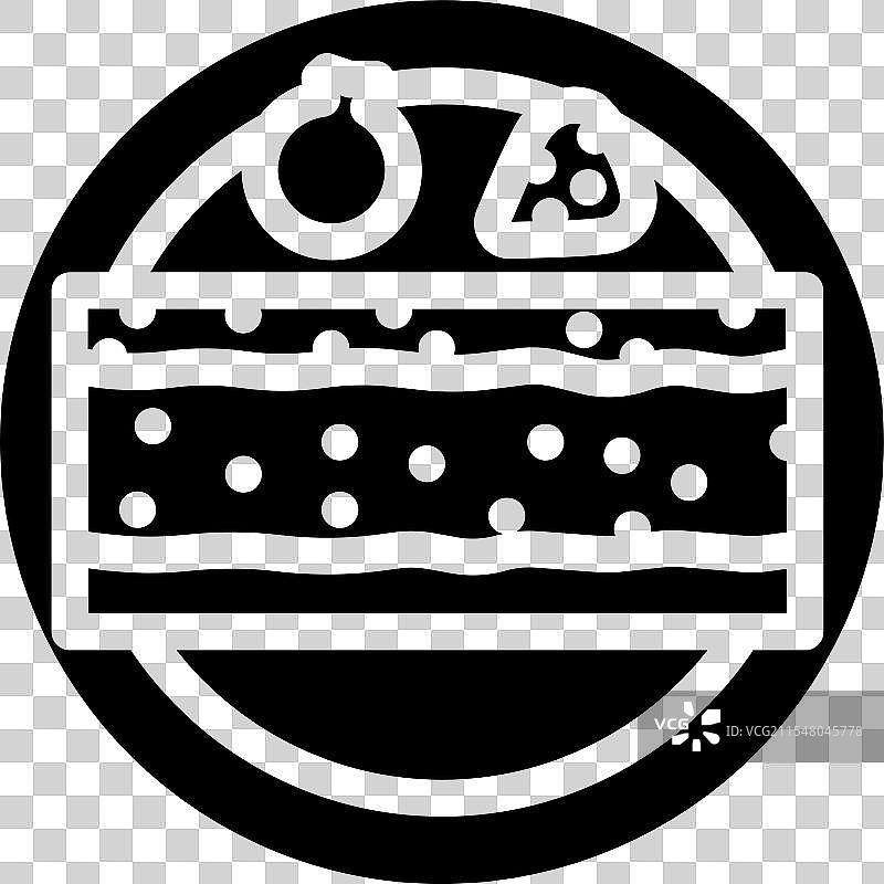 生食主义者的芝士蛋糕图标图片素材