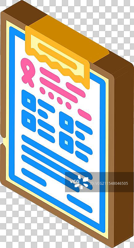 癌症治疗计划等距图标图片素材