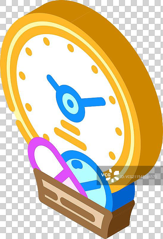 癌症治疗恢复等距图标图片素材