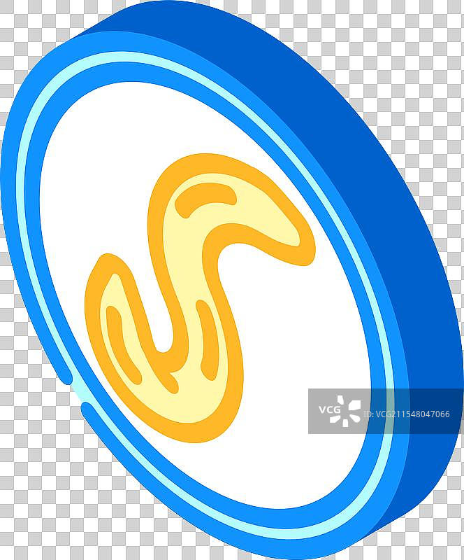 蛲虫寄生虫等距图标图片素材