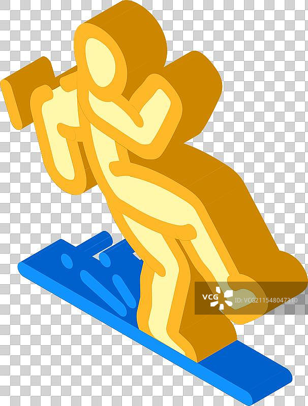 压缩损伤等距图标图片素材