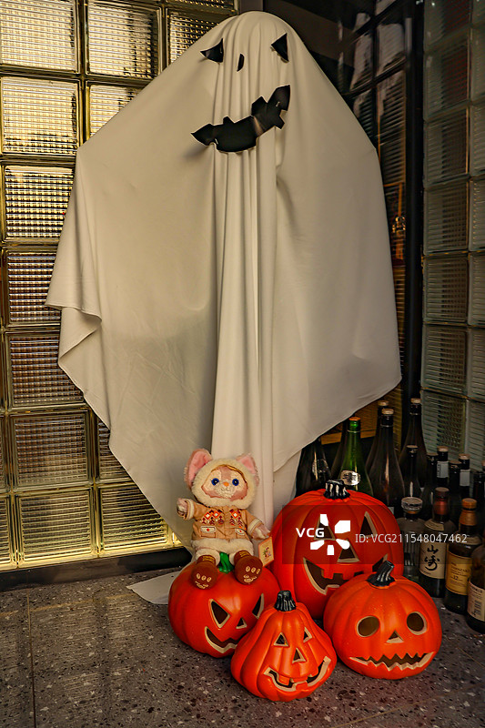 天津，五大道，万圣节图片素材