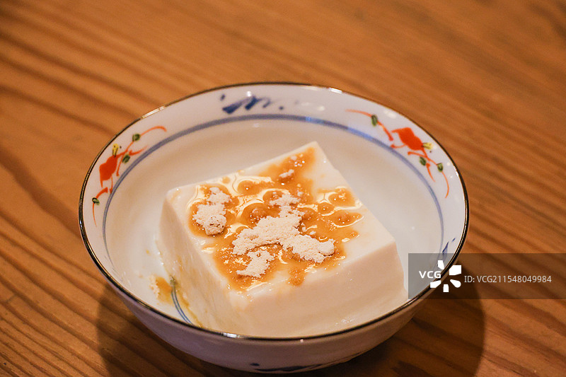 日本和歌山高野山滨田屋胡麻豆腐美食图片素材