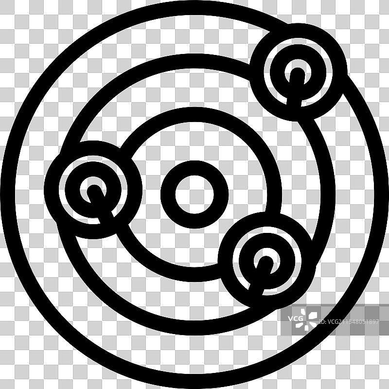 冰壶冬季运动线条图标图片素材