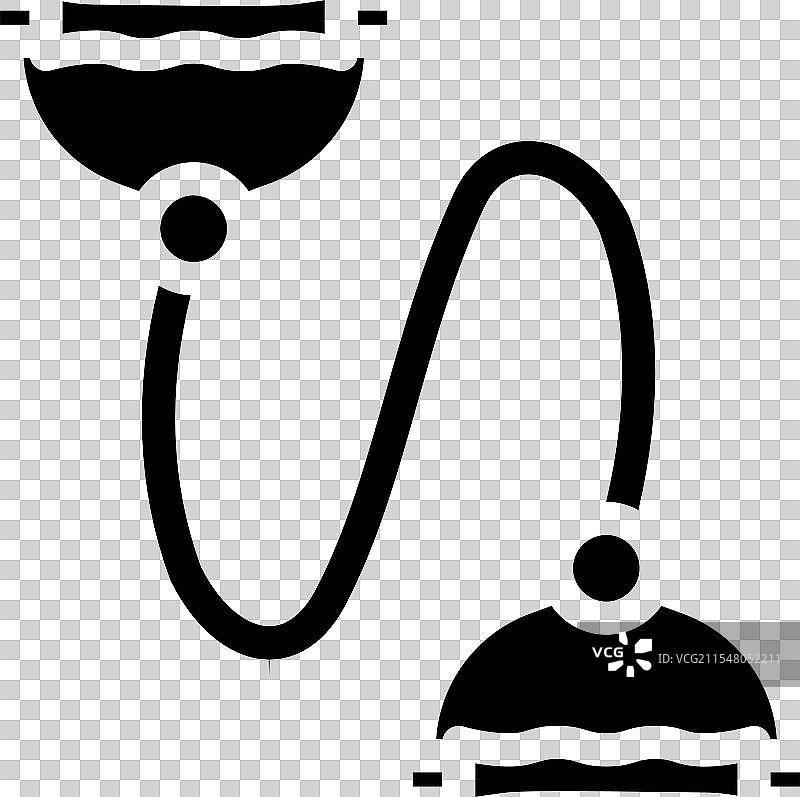 阻力带健身工具图标图片素材