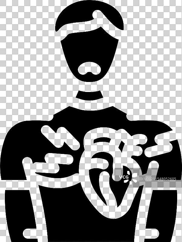 心脏病男性图标图片素材