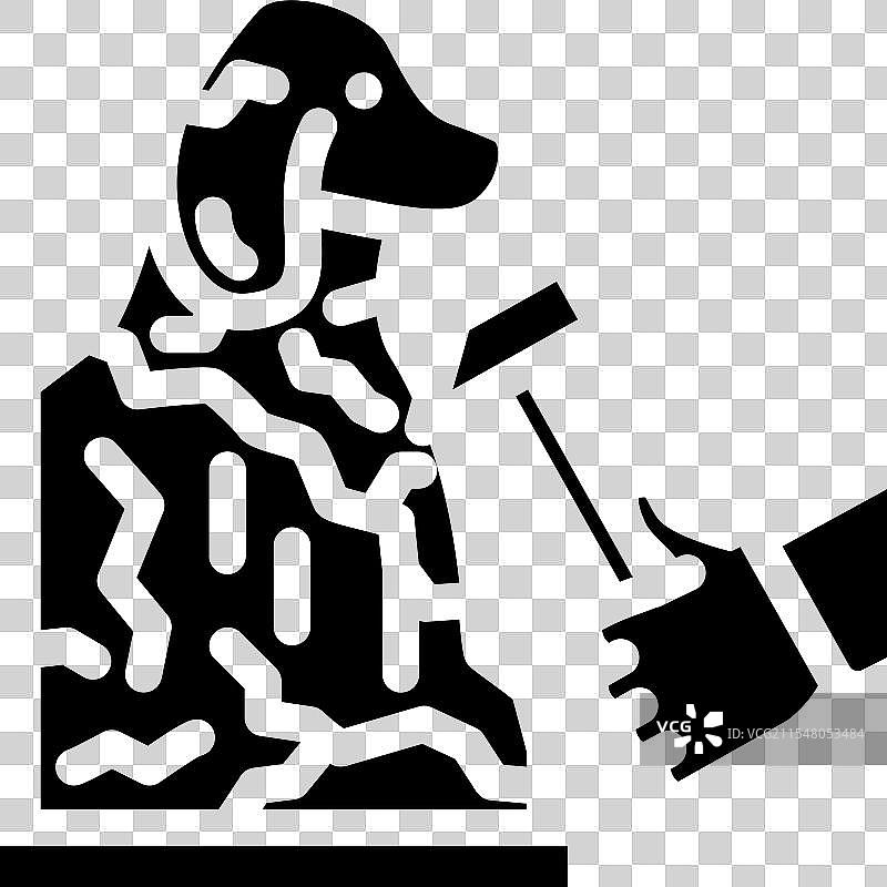 冰雕冬季运动图标图片素材