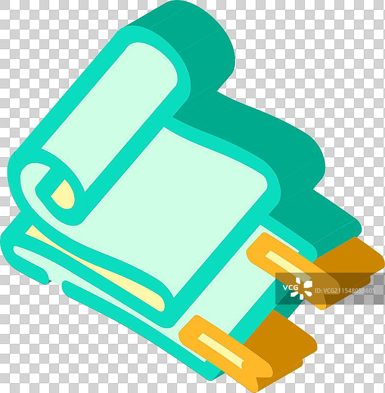 瑜伽垫健身工具等距图标图片素材