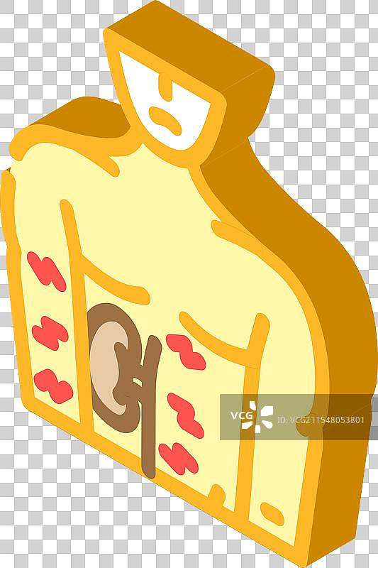 肾脏病人等距图标图片素材