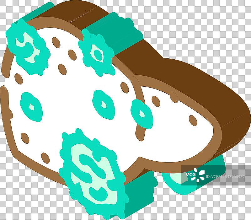 牛皮癣男性疾病等距图标图片素材