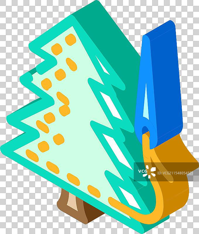 DIY节日装饰等距图标图片素材