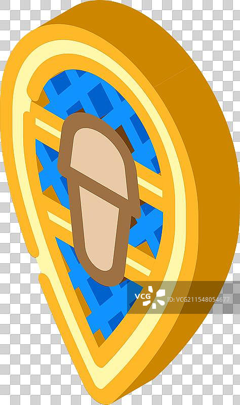 雪鞋运动冬季运动等距图标图片素材