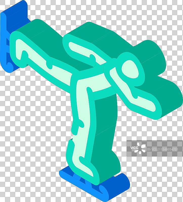 花样滑冰冬季运动等距图标图片素材