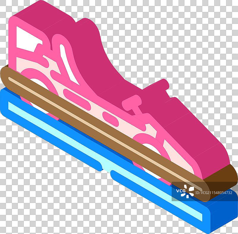 冰上卡丁车冬季运动等距图标图片素材