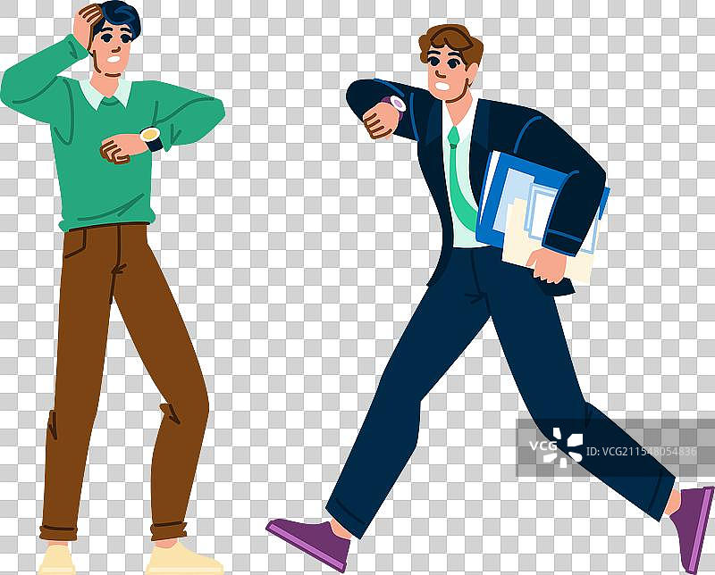 查看时间的男人图片素材