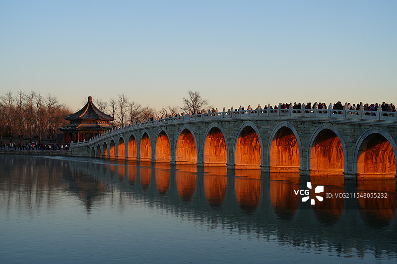 颐和园金光穿洞图片素材