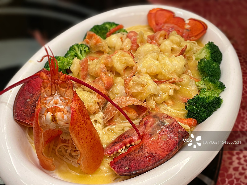 龙虾意面图片素材