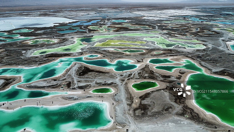 翡翠湖全貌图片素材