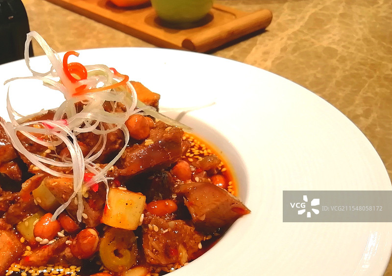 成都小吃之麻辣豆干图片素材