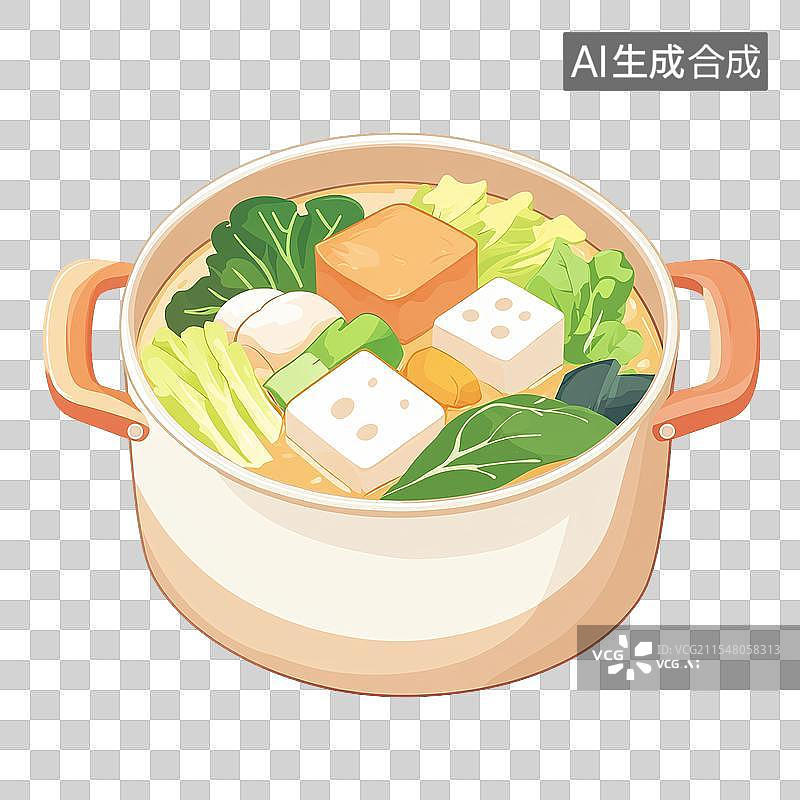 【AI数字艺术】中餐火锅食材图片素材