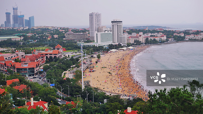 青岛旅游，青岛海边，海滨城市，海边建筑图片素材