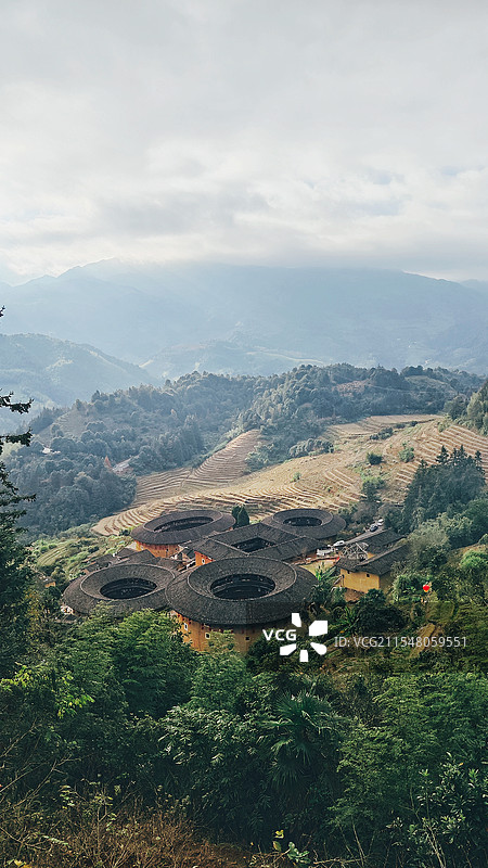 田螺坑土楼群图片素材