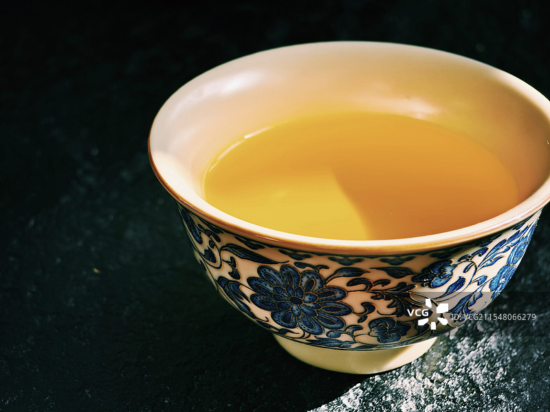 缠花茶杯饮茶图片素材