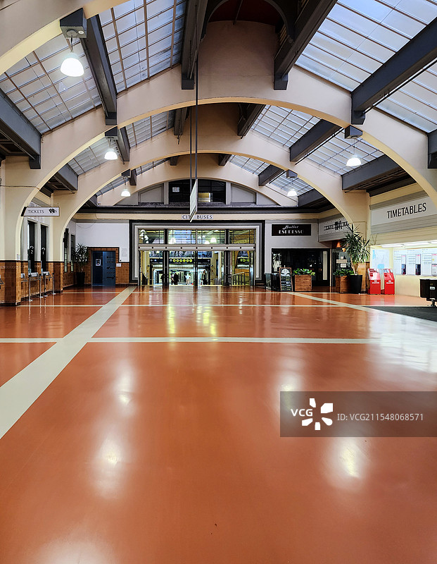 新西兰惠灵顿火车站建筑内部图片素材