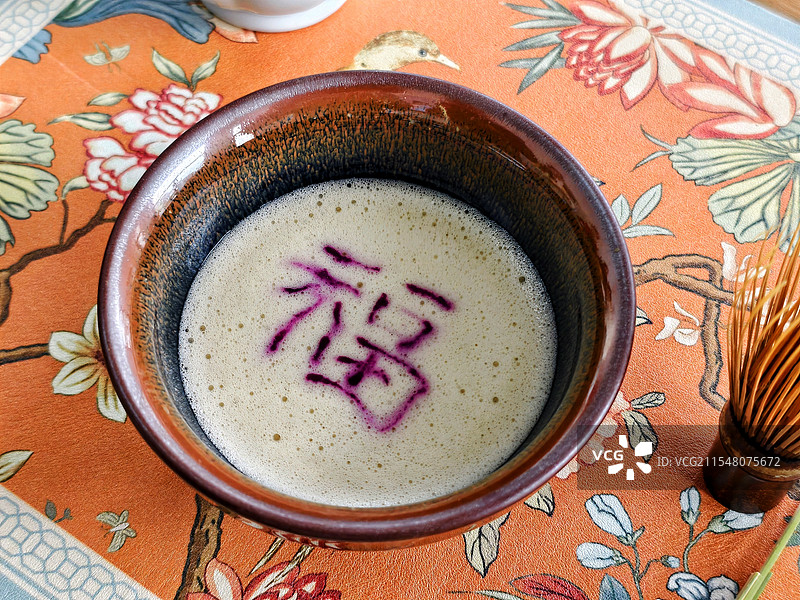 非遗～宋代点茶工艺:静物美食图片素材