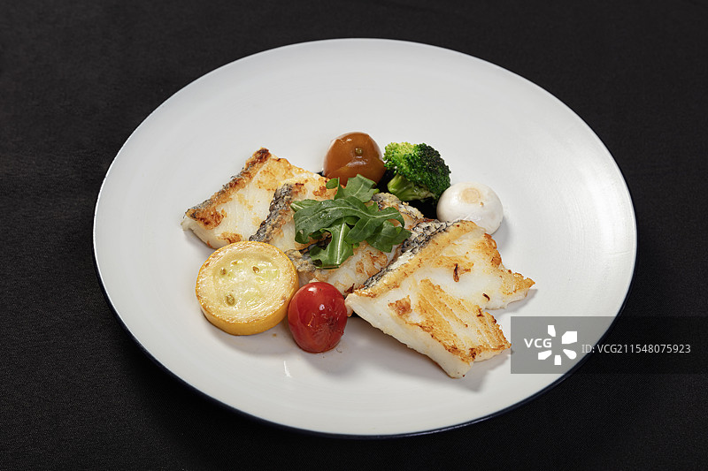 香煎鳕鱼图片素材