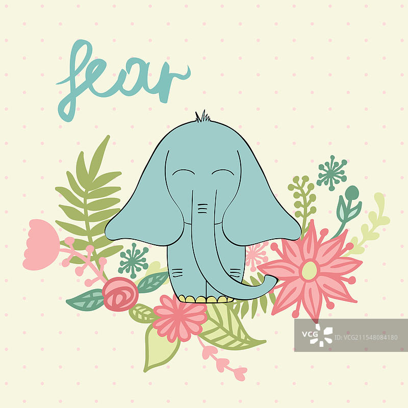 卡通大象图片素材